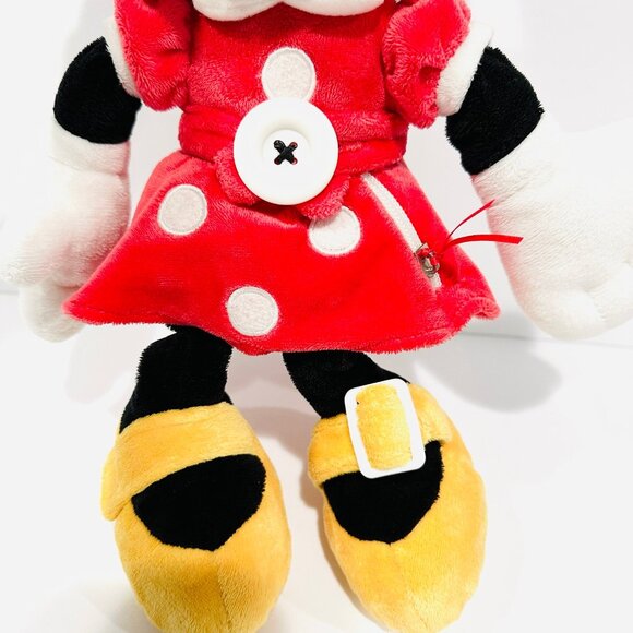 Disney Gund Minnie Mouse Teach Me to Dress Red Dress Plush - Picture 4 of 8